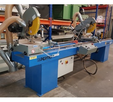 TRONCONNEUSE DOUBLE ELECTRONIQUE 3500 mm - PERTICI type UNIVER 403IP