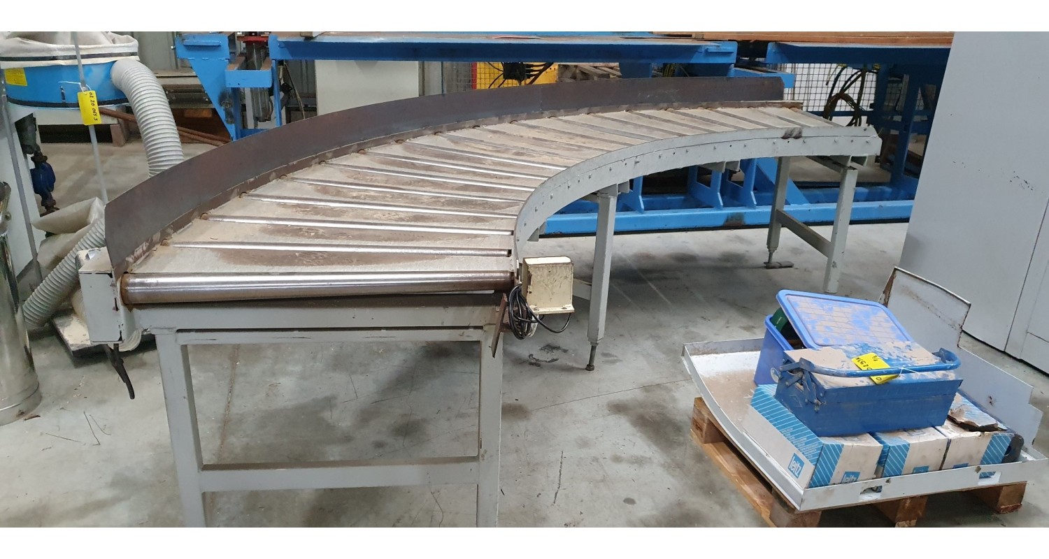 TRANSFERT 1/4 DE ROND A ROULEAUX MOTORISES