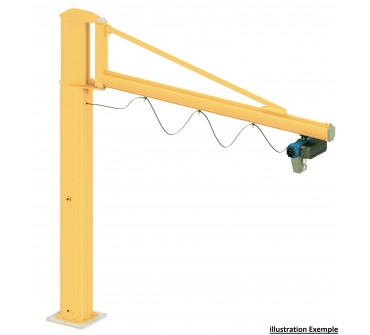 POTENCE DE LEVAGE SUR FUT TRIANGULE ET PALAN