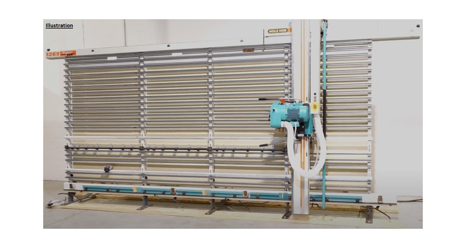 SCIE VERTICALE À PANNEAUX HOLZER 1265 SUPER CUT