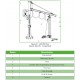 POTENCE DE LEVAGE SUR FUT TRIANGULE ET PALAN