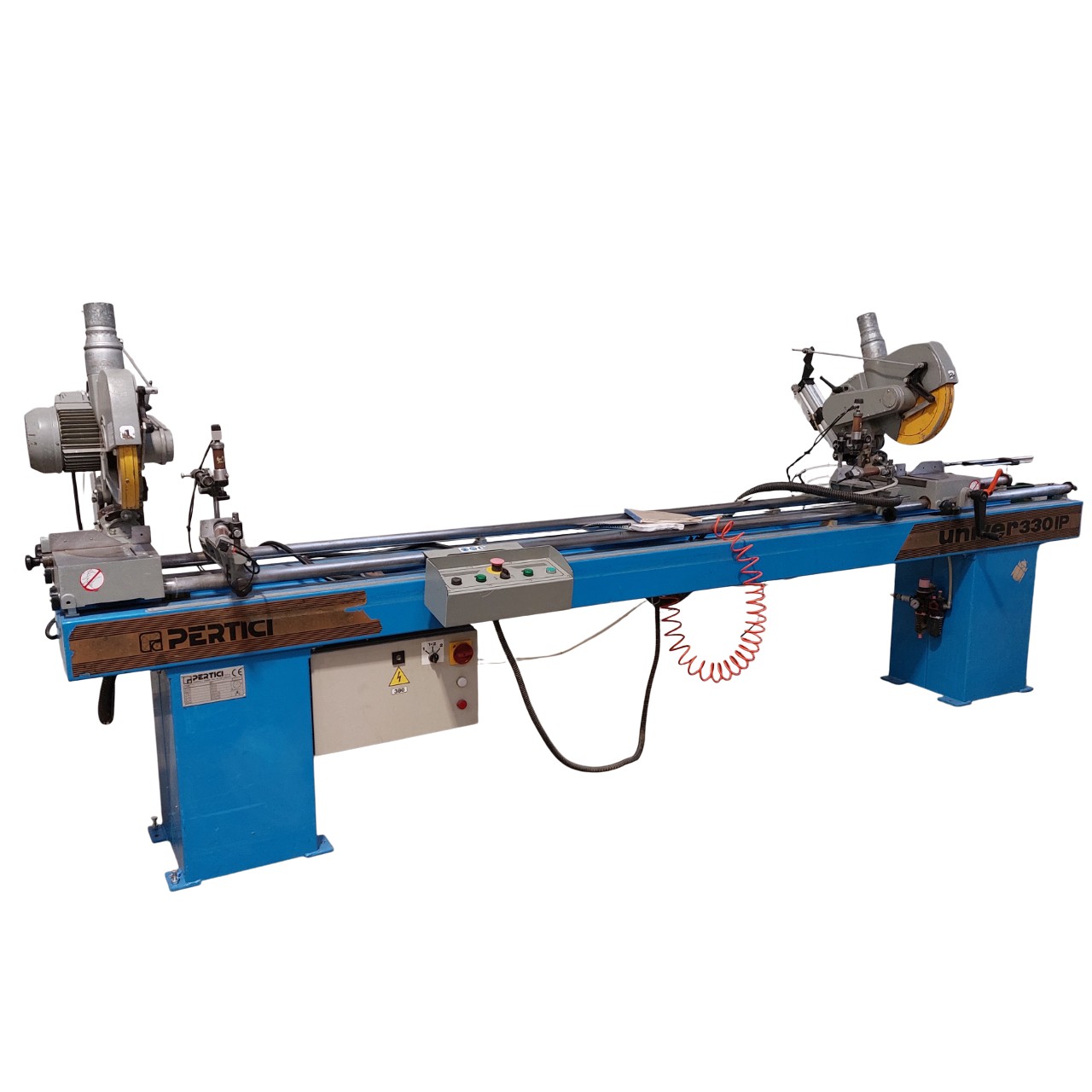 SCIE TRONÇONNEUSE DOUBLE TÊTE SEMI-AUTO 3,30 M - PERTICI 330 IP