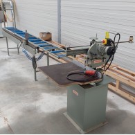 SCIE TRONÇONNEUSE / RADIALE AVEC TABLES & BUTEE PNEUMATIQUE - GRAULE ZS135