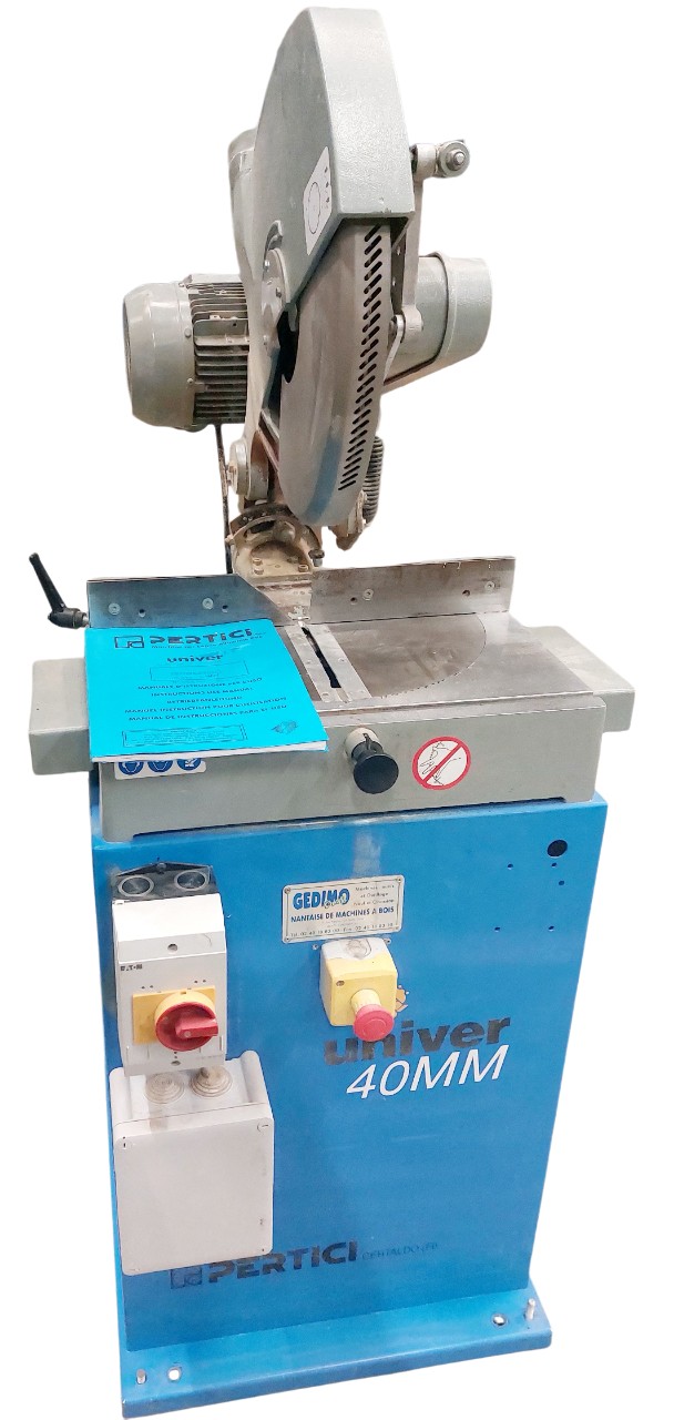 SCIE A ONGLET AVEC TABLES - PERTICI