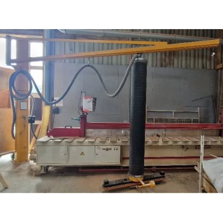 OCCASION PALONNIER MANIPULATEUR DE PLOT ET POUTRES MANUPAC SUR POTENCE 5M 250 Kg :Gedimo