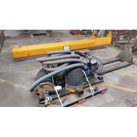 OCCASION PALONNIER MANIPULATEUR DE PLOT ET POUTRES MANUPAC SUR POTENCE 5M 250 Kg :Gedimo