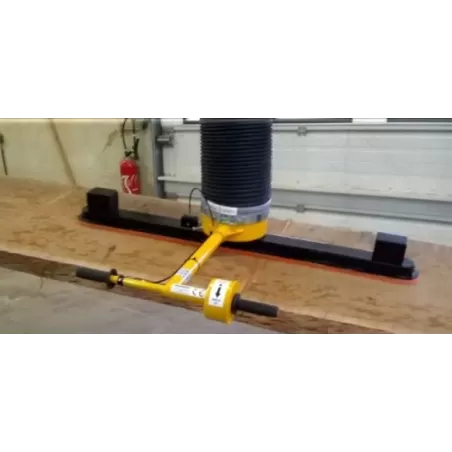 OCCASION PALONNIER MANIPULATEUR DE PLOT ET POUTRES MANUPAC SUR POTENCE 5M 250 Kg :Gedimo