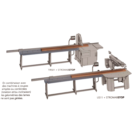 BUTÉE A POSITIONNEMENT NUMÉRISEE & TABLES 7+3M - STROMABSTOP :Gedimo
