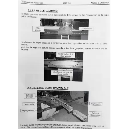 OCCASION TENONNEUSE DE MENUISERIE CHAMBON TDN05 :Gedimo