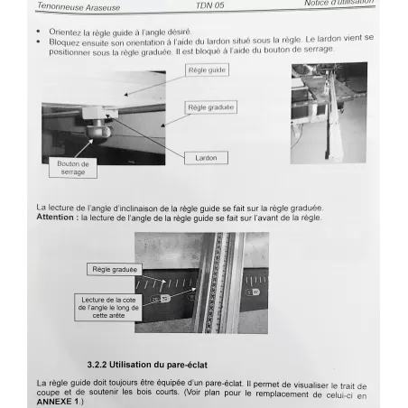 OCCASION TENONNEUSE DE MENUISERIE CHAMBON TDN05 :Gedimo