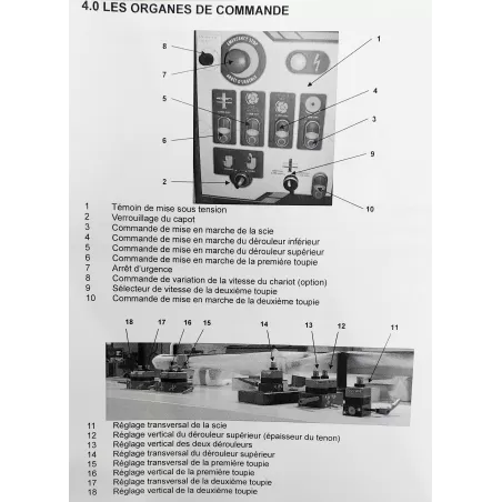 OCCASION TENONNEUSE DE MENUISERIE CHAMBON TDN05 :Gedimo