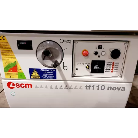 OCCASION TOUPIE TENONNEUSE AVEC ENTRAINEUR 4 GALETS SCM TF110 TL :GEDIMO