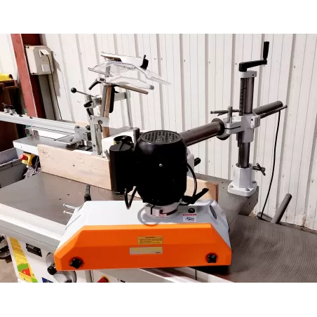 OCCASION TOUPIE TENONNEUSE AVEC ENTRAINEUR 4 GALETS SCM TF110 TL :GEDIMO