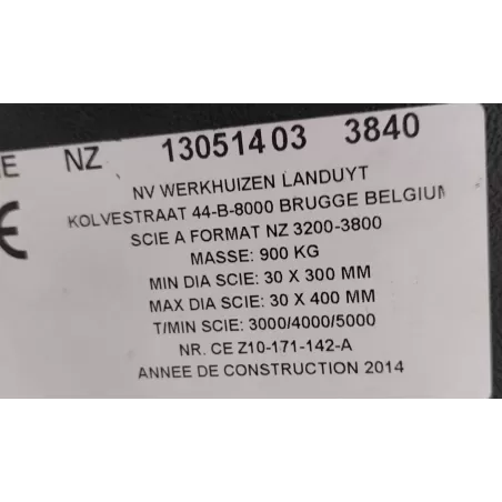 Occasion SCIE À FORMAT AVEC INCISEUR ROBLAND NZ3200 :Gedimo