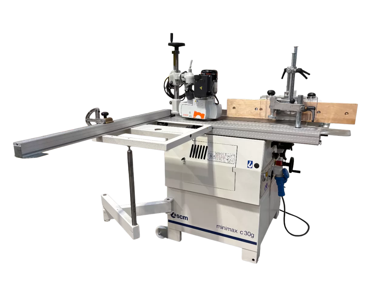 OCCASION COMBINÉE 4 OPERATIONS MONOPHASÉ AVEC ENTRAINEUR SCM MINIMAX C30G :GEDIMO