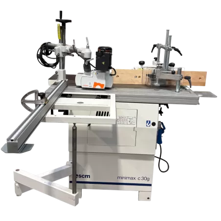 OCCASION COMBINÉE 4 OPERATIONS MONOPHASÉ AVEC ENTRAINEUR SCM MINIMAX C30G :GEDIMO