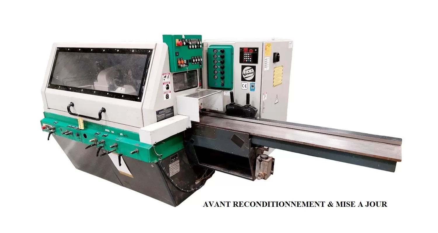 OCCASION CORROYEUSE MOULURIERE 4 FACES 5 ARBRES TABLE A RAINURES & TOUPIE MOBILE WEINIG PROFIMAT 23 :GEDIMO