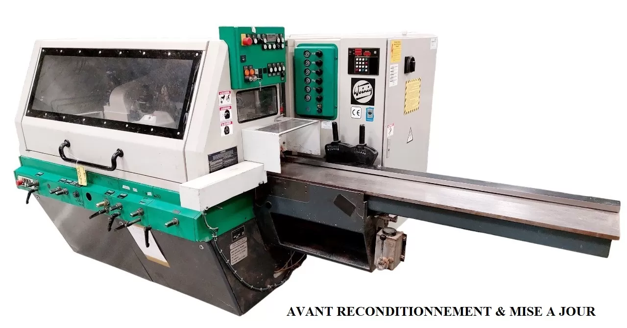 OCCASION CORROYEUSE MOULURIERE 4 FACES 5 ARBRES TABLE A RAINURES & TOUPIE MOBILE WEINIG PROFIMAT 23 :GEDIMO