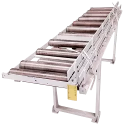 OCCASION TABLES A ROULEAUX AVEC CORNIERE DE GUIDAGE 2x3M :GEDIMO