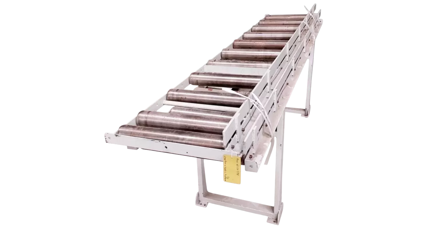 OCCASION TABLES A ROULEAUX AVEC CORNIERE DE GUIDAGE 2x3M :GEDIMO