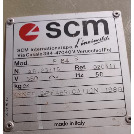 OCCASION CORROYEUSE 4 FACES SIMPLE SCM P64 B :GEDIMO