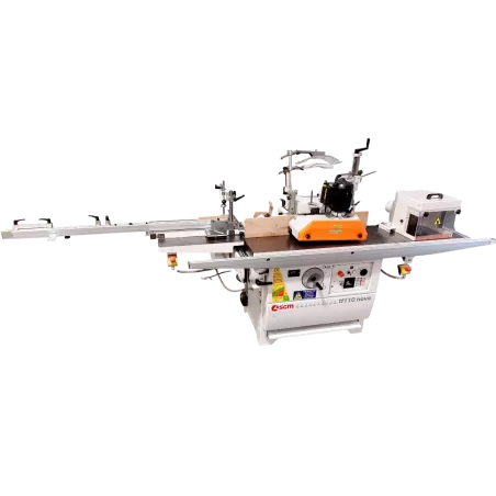 OCCASION TOUPIE TENONNEUSE AVEC ENTRAINEUR 4 GALETS SCM TF110 TL :GEDIMO