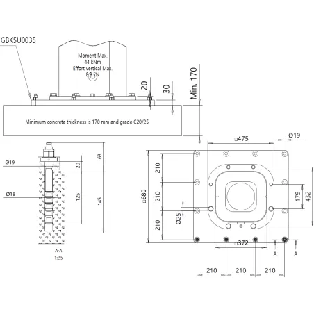 Occasion PALONNIERS FIXES A VENTOUSES MANUPAC 250 KG AVEC POTENCE NEUVE AU CHOIX 3-4-5 M :Gedimo